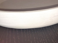 Set van 3 ronde schalen in mortex (melkkleur) - afbeelding 5 van  5