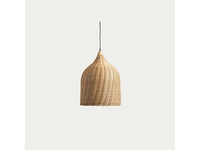 Set van 3 rotanlampen: steengoed pendellamp + vara-lamp + 32739 vonk-rotan lapem hanglamp - afbeelding 1 van  3