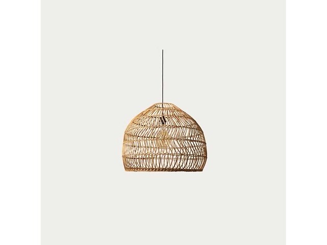 Set van 3 rotanlampen: steengoed pendellamp + vara-lamp + 32739 vonk-rotan lapem hanglamp - afbeelding 3 van  3