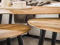 Set van 3 salontafels auranne-massief acacia - afbeelding 3 van  6
