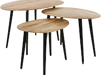 Set van 3 salontafels auranne-massief acacia - afbeelding 5 van  6