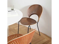 Set van 3 shelly-stoelen (1 donkere walnoot - 2 lichte walnoot) - afbeelding 2 van  7
