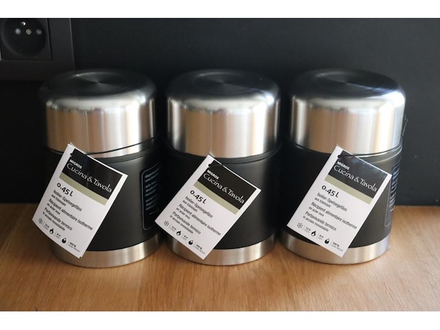 Set van 3 thermos voedsel migros - afbeelding 1 van  3