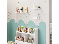Set van 3 wandplanken, zwevende plank, wandplank, met rand