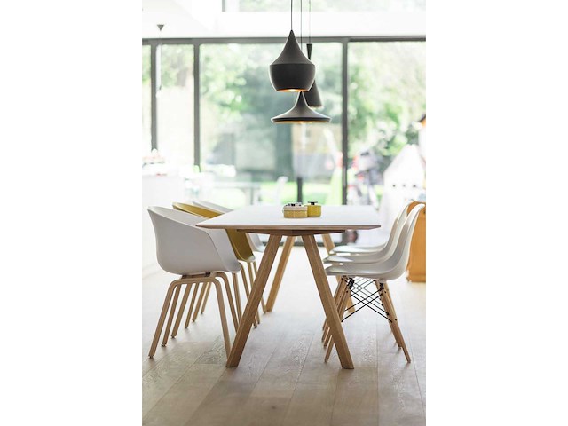 Set van 3 zwarte dikke hanglampen - afbeelding 3 van  4