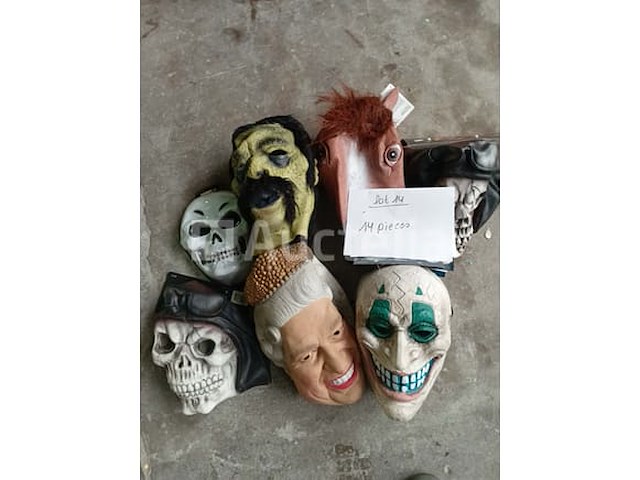 Set van 35 pakketten kleurrijke damespanty's voor carnival of andere – nieuw set van 14 carnavalsmaskers - nieuwe diverse ontwerpen set van 15 stukken: diverse kermisaccessoires - nieuw set van 7 stukken cowboy carnival accessoires - nieuw set van 35 verschillende carnavalshoeden - nieuw set van 8 halloween- of carnival horror maskers - nieuw - afbeelding 2 van  6