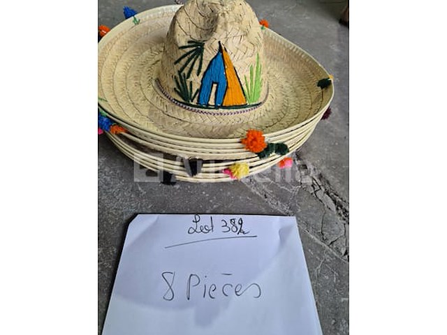 Set van 39 mexicaanse hoeden - nieuw set van 11 grote mexicaanse hoeden - nieuw set van 8 mexicaanse strohoeden - nieuw - afbeelding 2 van  3