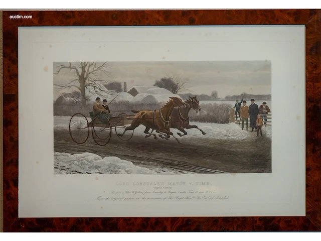 Set van 4 antieke ingekleurde lithografie "lord... - afbeelding 2 van  5