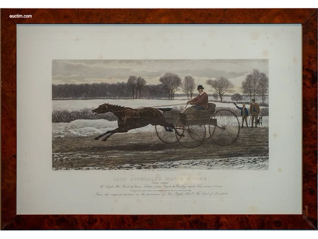 Set van 4 antieke ingekleurde lithografie "lord... - afbeelding 4 van  5