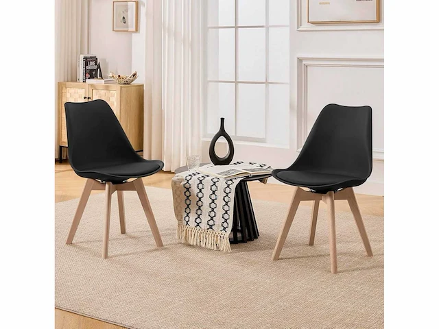 Set van 4 draaibare eetkamerstoelen, modern ontwerp - afbeelding 3 van  8