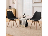 Set van 4 draaibare eetkamerstoelen, modern ontwerp - afbeelding 3 van  8