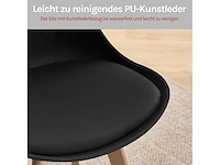 Set van 4 draaibare eetkamerstoelen, modern ontwerp - afbeelding 8 van  8