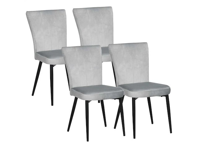 Set van 4 eetkamerstoelen, accentstoelen voor keuken en eetkamer - afbeelding 6 van  6