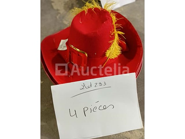 Set van 4 hoge hoeden - nieuw set van 22 high shape carnavalshoeden - nieuw set van 10 kleine carnavalshoeden met hoge vorm - nieuw set van 30 carnavalshoeden - nieuw set van 4 luxe musketiers carnavalshoeden - nieuw - afbeelding 3 van  4