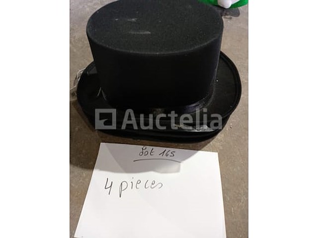 Set van 4 hoge hoeden - nieuw set van 22 high shape carnavalshoeden - nieuw set van 10 kleine carnavalshoeden met hoge vorm - nieuw set van 30 carnavalshoeden - nieuw set van 4 luxe musketiers carnavalshoeden - nieuw - afbeelding 4 van  4