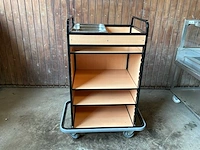 Set van 4 horeca bedieningstrams bedieningstrolley - afbeelding 2 van  7