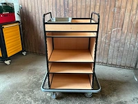 Set van 4 horeca bedieningstrams bedieningstrolley - afbeelding 7 van  7