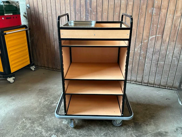 Set van 4 horeca bedieningstrams bedieningstrolley - afbeelding 4 van  7