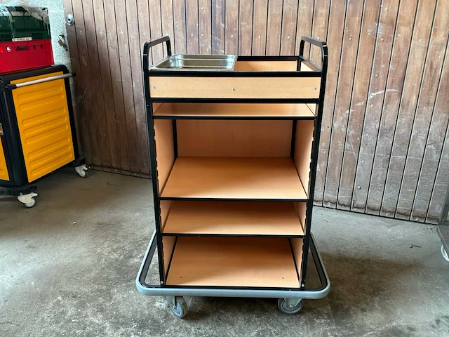 Set van 4 horeca bedieningstrams bedieningstrolley - afbeelding 5 van  7