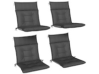 Set van 4 kussens voor terrasstoelen, waterbestendig - afbeelding 1 van  4