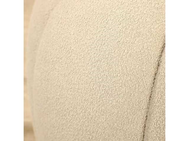 Set van 4 lotus pouf - licht beige krulwol ca1 45 cm x 45 cm - afbeelding 3 van  4