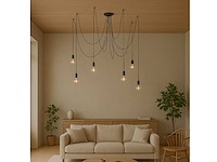 Set van 4 mama plafondlampen 6 zwarte lampen - afbeelding 2 van  4