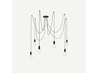 Set van 4 mama plafondlampen 6 zwarte lampen - afbeelding 1 van  4