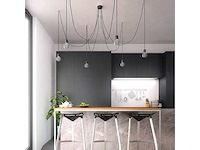 Set van 4 mama plafondlampen 6 zwarte lampen - afbeelding 3 van  4