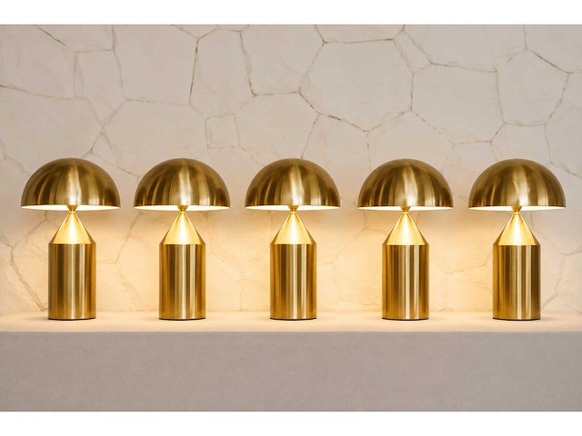 Set van 4 massolo nachtlampen 35x50 goudoranje - afbeelding 1 van  4