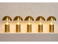 Set van 4 massolo nachtlampen 35x50 goudoranje - afbeelding 1 van  4