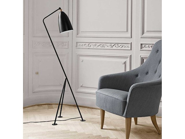 Set van 4 modelo vloerlampen - gobo - matt zwart - afbeelding 1 van  6