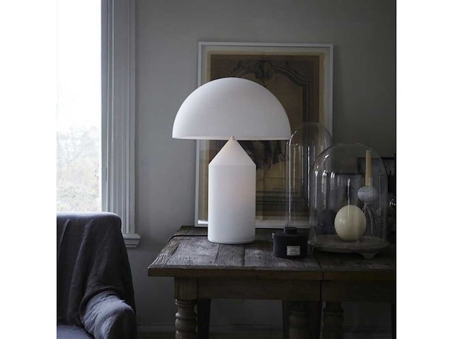 Set van 4 nachtlampen / tafels wit mat 35 x 50 cm - afbeelding 3 van  5