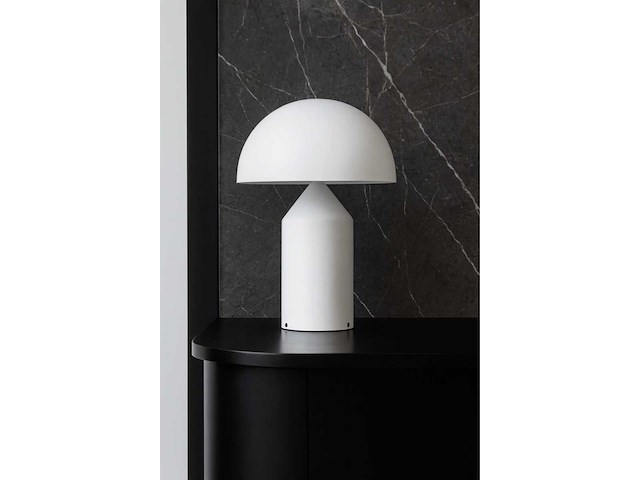 Set van 4 nachtlampen / tafels wit mat 35 x 50 cm - afbeelding 2 van  5