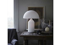 Set van 4 nachtlampen / tafels wit mat 35 x 50 cm - afbeelding 3 van  5