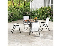 Set van 4 opvouwbare tuinstoelen, tuinstoelen - afbeelding 1 van  8