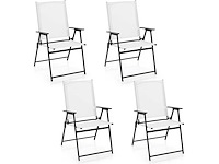 Set van 4 opvouwbare tuinstoelen, tuinstoelen - afbeelding 2 van  8