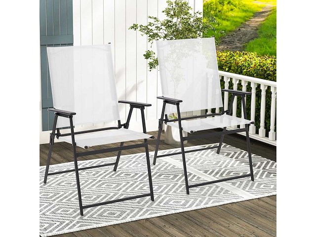 Set van 4 opvouwbare tuinstoelen, tuinstoelen - afbeelding 8 van  8