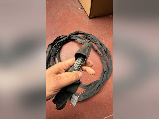 Set van 4 professionele staalkabel hijsstrop – 2 ton – 1 meter – benca - afbeelding 3 van  5