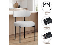 Set van 4 ronde eetkamerstoelen - afbeelding 3 van  7