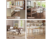 Set van 4 ronde eetkamerstoelen - afbeelding 5 van  7