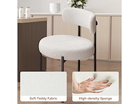 Set van 4 ronde eetkamerstoelen - afbeelding 4 van  7