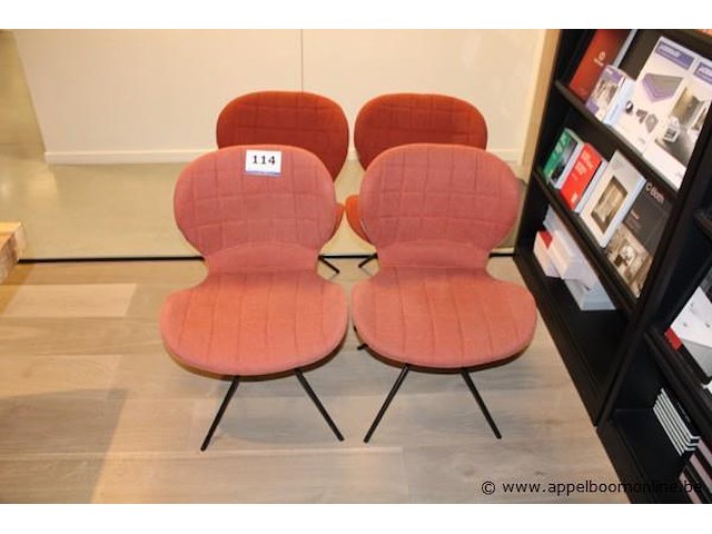 Set van 4 stoelen - stoffen bekleding - afbeelding 1 van  1