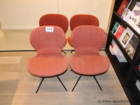 Set van 4 stoelen - stoffen bekleding - afbeelding 1 van  1