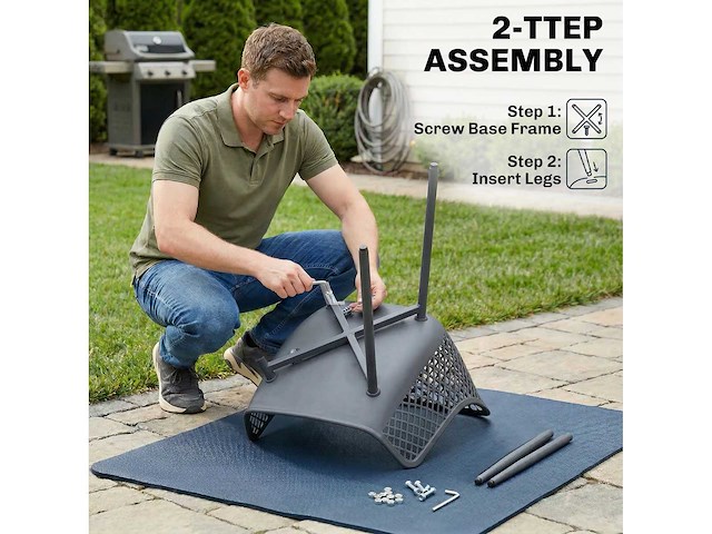 Set van 4 uv-bestendige plastic tuinstoelen met armleuning en rugleuning 56 x 51 x 84 cm donkergrijs - afbeelding 4 van  5