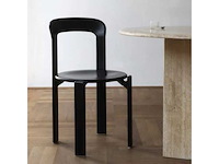 Set van 4 zwarte ordiniastoelen 85 x 50 x 45 cm - afbeelding 2 van  6