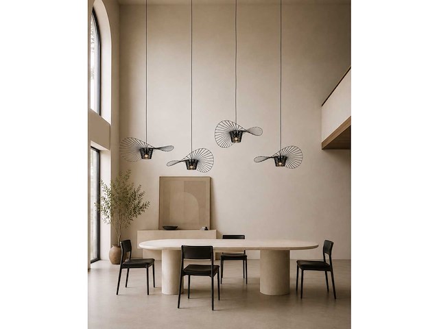 Set van 4 zwarte vola-lampen - inspiration vertigo 80cm diameter - afbeelding 2 van  7