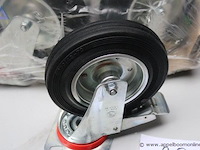 Set van 4 zwenkwielen - met rem - afbeelding 2 van  2