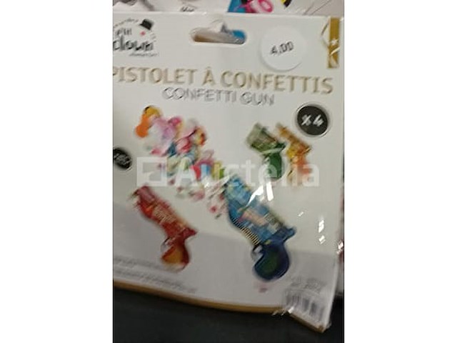 Set van 48 confettikanonnen - gloednieuwe partij van 7 grote confettikanonnen - gloednieuw pakje van 12 pakjes confettipistolen - nieuwe set van 8 pakken vallende spoelen - nieuwe set van 70 pakjes feestelijke en decoratieve items - nieuwe diverse - afbeelding 1 van  5