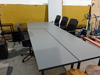 Set van 4x diverse tafels + 4 bureaustoelen - afbeelding 1 van  4