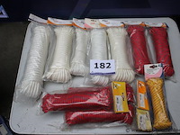 Set van 5 bundels touw - wit set van 4 bundels touw - rood set van 2 bundels touw - geel - afbeelding 1 van  3